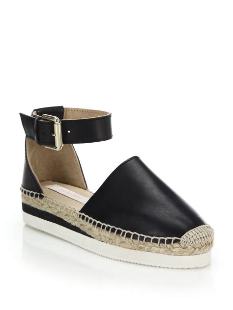 glyn espadrilles buy chloé|See by Chloe Glyn Leather Flatform Espadrille Sandals.